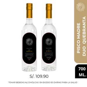 DUO PISCO PURO QUEBRANTA 700ML